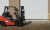 Carpet Pole on Forklift