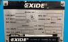 Exide 3000 48V Forklift Charger- Data Plate
