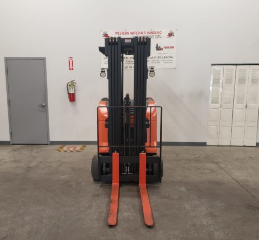 New Toyota Stand-up Electric Rider Forklift - Mast