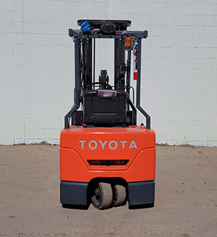 Used Toyota 3-Wheel Electric Forklift - Back