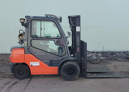 Used Toyota 8FGU25 Forklift - Right Side