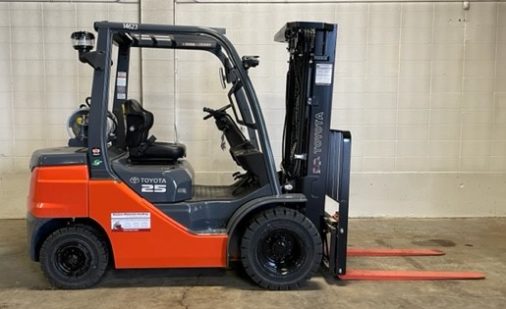 New Toyota Pneumatic Forklift - Right Side