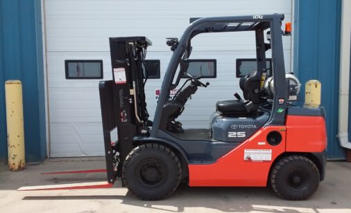 New Toyota 8FGU25 Pneumatic Forklift - Left Side