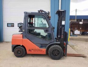 Used 2011 TOYOTA Forklift 8FGU30 for sale Grand Prairie Alberta Western Materials Handling Equipment WestMat