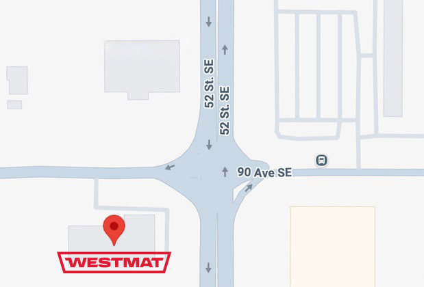 Map that shows the new location of Western Materials Handling and Equipment.