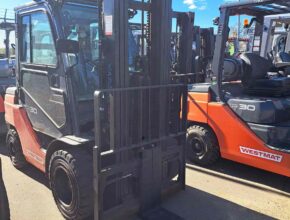 Used Toyota Forklift 8FGU32 for sale Alberta Western Materials Handling WestMat