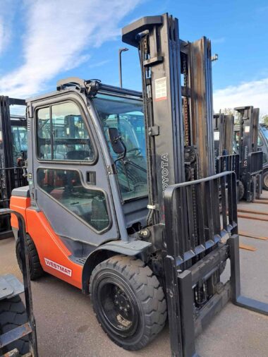 Used Toyota 8FGU32 Forklift for Sale from Western Materials Handling and Equipment in Calgary Alberta Canada