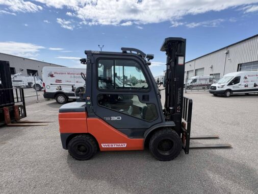 Used 2020 TOYOTA 8FGU32 Forklift Available from Western Materials Handling and Equipment in Alberta, and locations throughout Alberta