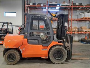 Used 2006 Toyota Forklift 7FGU45 Counterbalance Forklift For Sale Alberta Calgary Western Materials Handling WestMat