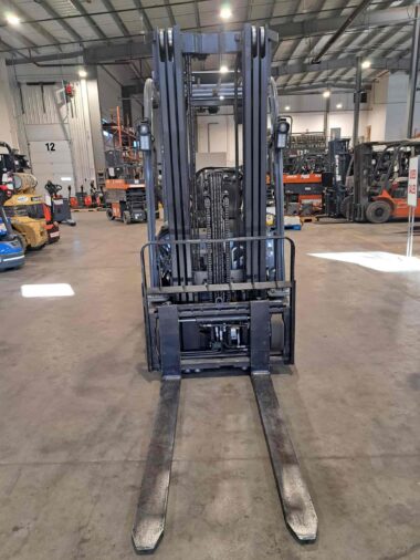 Used 2022 Toyota 8FBE20U Electric 3-Wheel Forklift available through WestMat Western Materials Handling in Alberta, which is a Toyota Forklift Dealer