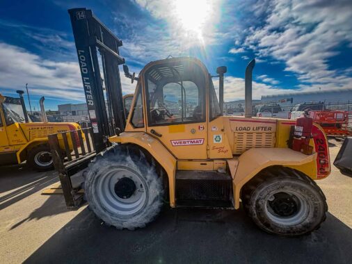 Used Load Lifter Rough Terrain Forklift for sale in Alberta through Western Materials Handling and Equipment