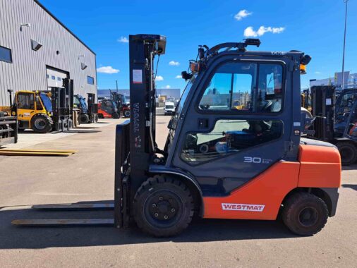 Used 2013 TOYOTA 8FGU30 Forklift for sale with Western Materials Handling & Equipment in Alberta