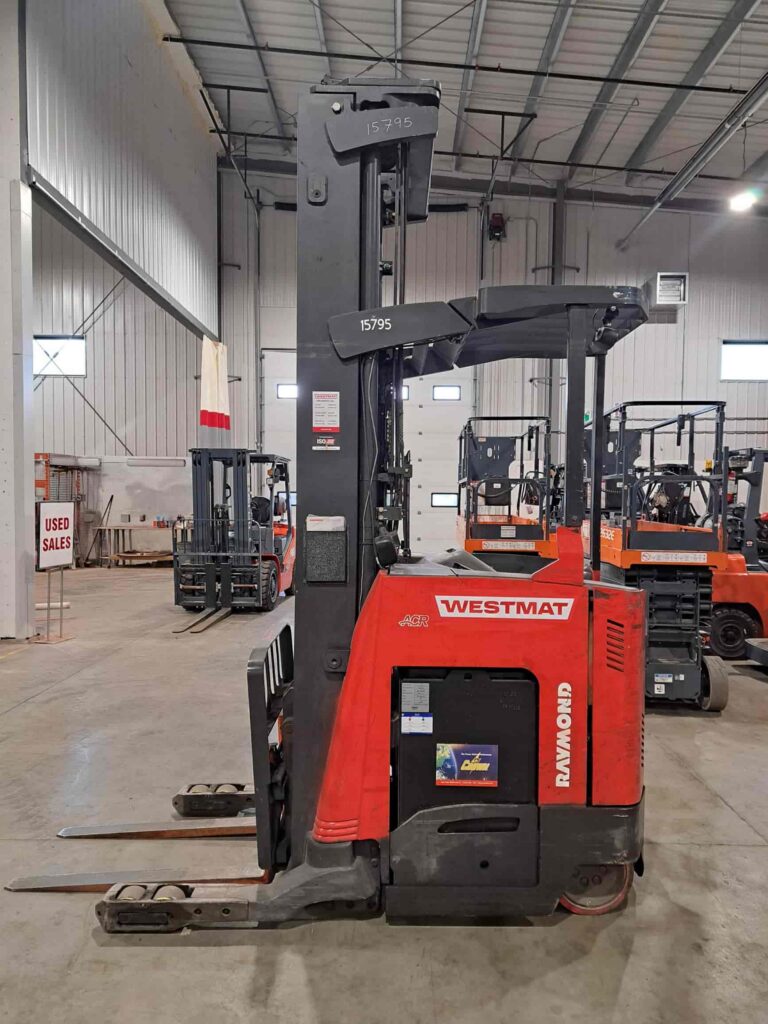 Used Raymond 750-R45TT Electric Reach Truck For Sale 2016 Alberta Edmonton Western Materials Handling WestMat