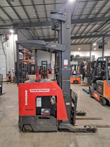 Used Raymond 750-R45TT Electric Reach Truck For Sale 2016 Alberta Edmonton Western Materials Handling WestMat