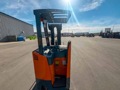 Used 2020 Toyota Stand Up Electric Reach Truck for Sale Calgary Alberta WestMat Western Materials Handling