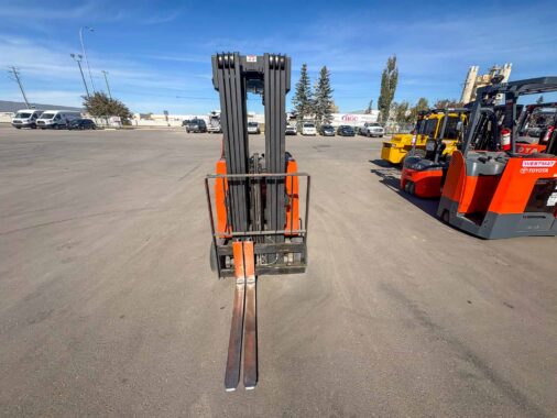 Used 2020 Toyota Stand Up Electric Reach Truck for Sale Calgary Alberta WestMat Western Materials Handling