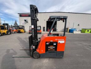 Used 2023 Toyota Stand Up Electric Reach Truck for Sale Calgary Alberta WestMat Western Materials Handling