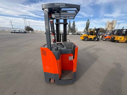Used 2023 Toyota Stand Up Electric Reach Truck for Sale Calgary Alberta WestMat Western Materials Handling