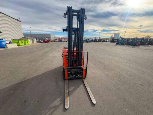 Used 2023 Toyota Stand Up Electric Reach Truck for Sale Calgary Alberta WestMat Western Materials Handling