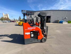 Used 2022 Toyota Stand Up Electric Reach Truck for Sale Calgary Alberta WestMat Western Materials Handling